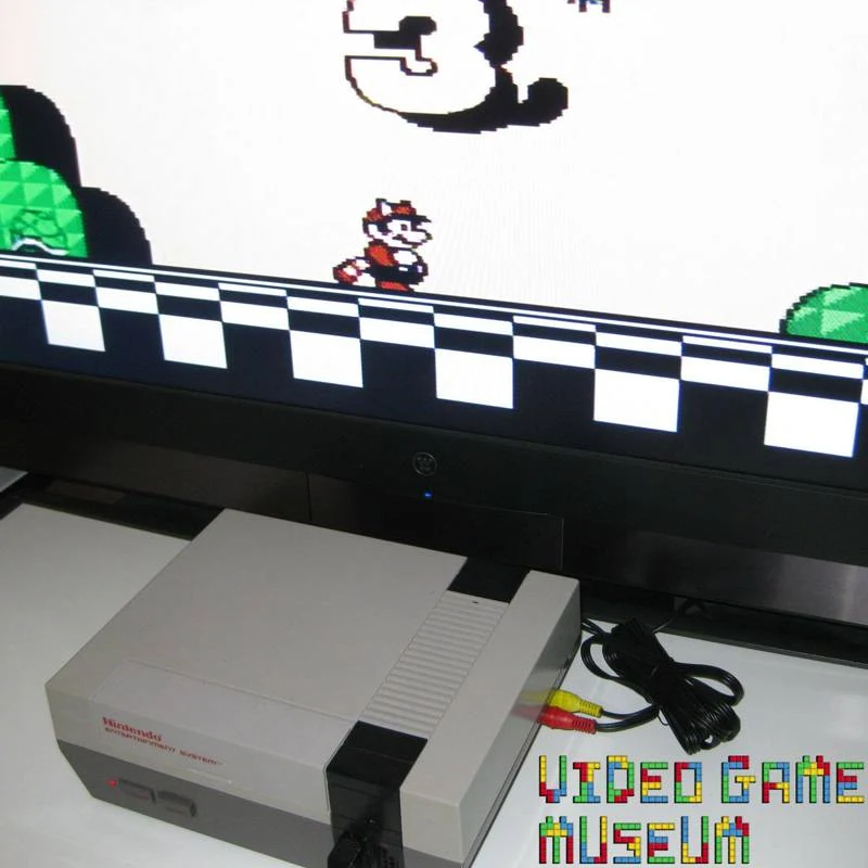 super mario bros en tele plana cable VGM