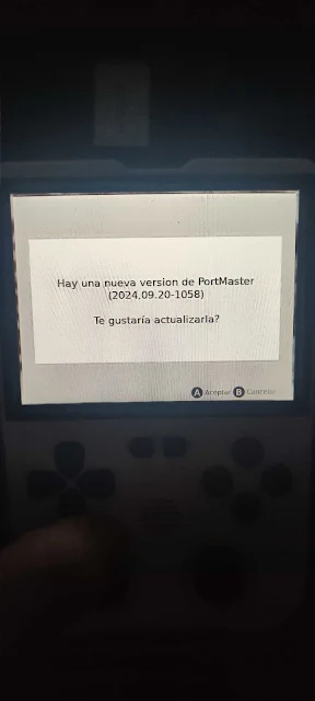 actualizando portmaster en la portátil XU10 de forma automática
