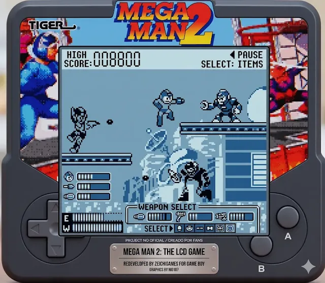 MegaMan 2 LCD Game de Tiger, ahora en Game Boy