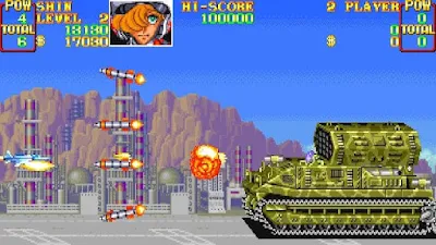 un squadron / area88 juego shoot'em up de capcom para arcade y super nintendo