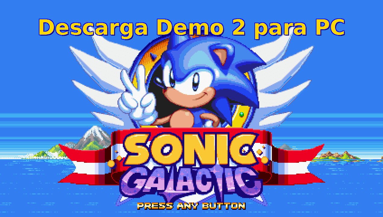 sonic galactic fangame demo 2 disponible para PC