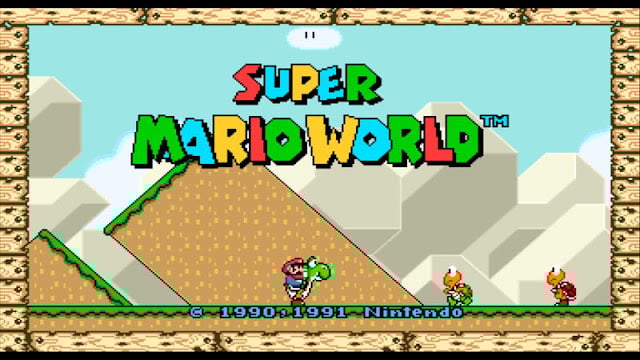 super mario world 16:9 widescreen panoramico