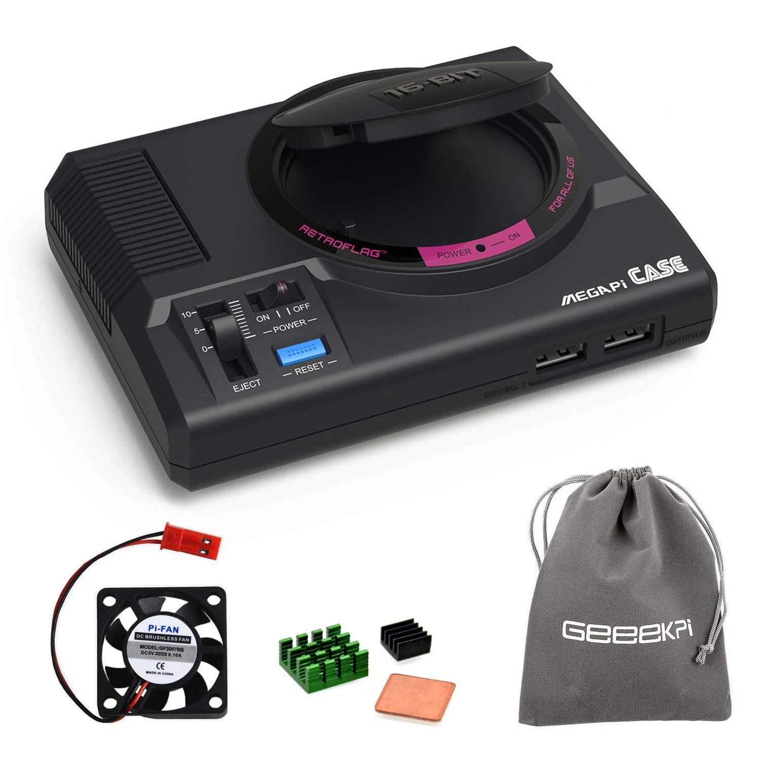 carcasa megadrive raspebrry pi