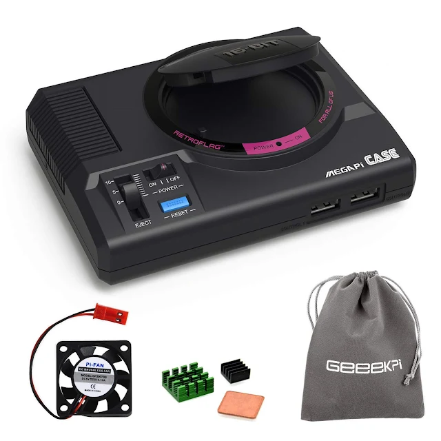 carcasa megadrive raspebrry pi
