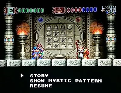 La Sala del Anciano del juego skyblazer sirve para guardar la partida con passwords