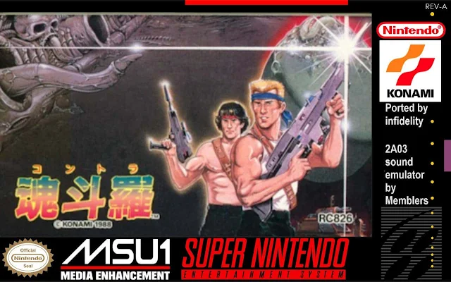 contra snes msu-1 infidelity port romhack