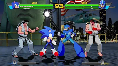 sega vs capcom crossover juego creado con ikemen go para PC homebrew
