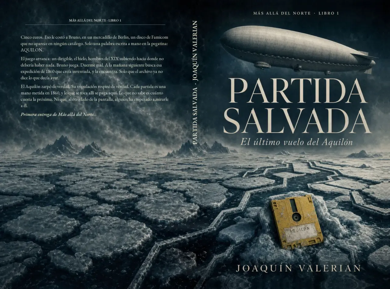 Portada de la novela El último vuelo del Aquilón, de Joaquín Valerian