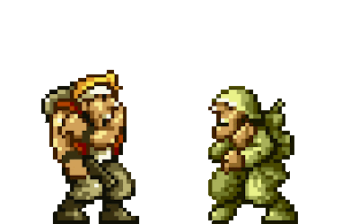 metal slug QCQ knife attack