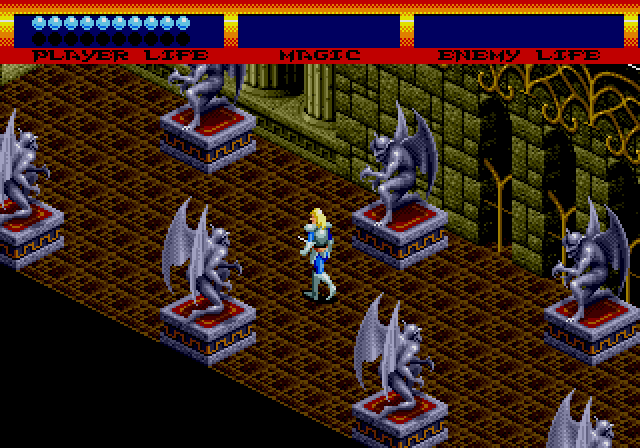 laberinto dentro del juego light crusader de la sega megadrive