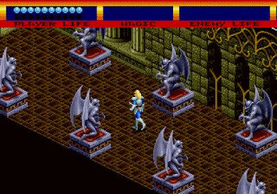 laberinto dentro del juego light crusader de la sega megadrive