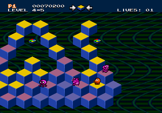 qbert megadrive