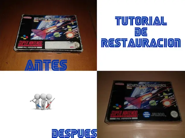 como restaurar cajas de carton videojuegos retro