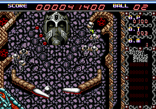 dragon's fury megadrive pinball