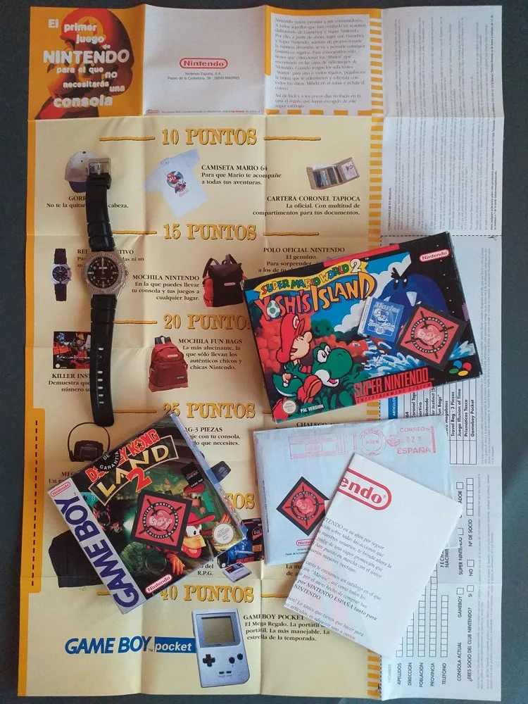 yoshi island reloj regalos club nintendo