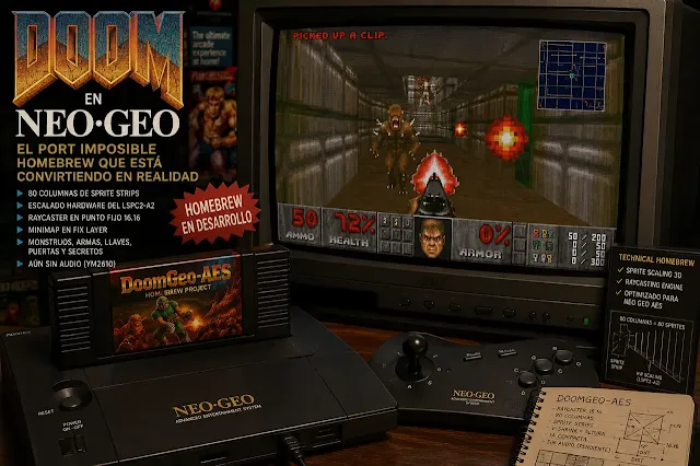 DoomGeo-AES: el port imposible de DOOM en Neo Geo AES