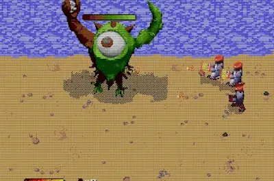 sovietborgs gameplay juego indie megadrive