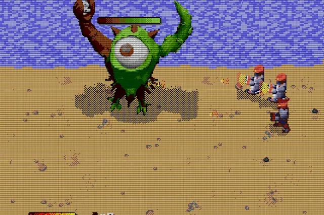 sovietborgs gameplay juego indie megadrive