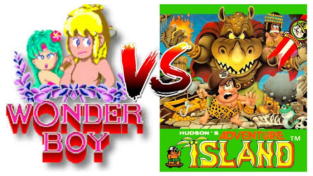 wonder boy y adventure island, comparativa e historia
