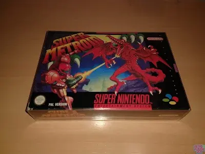 Caja frontal Super Metroid PAL España
