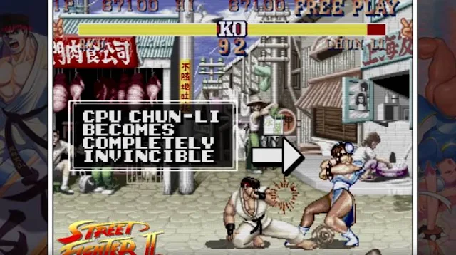 Street fighter 2 hace trampas la CPU