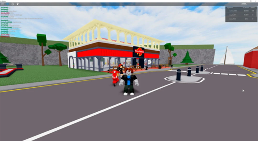 Pantalla de robux