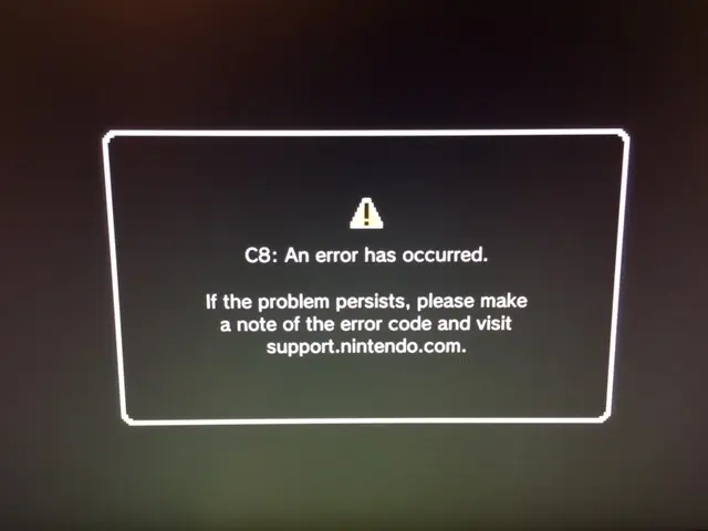 Error C8 nintendo classic mini