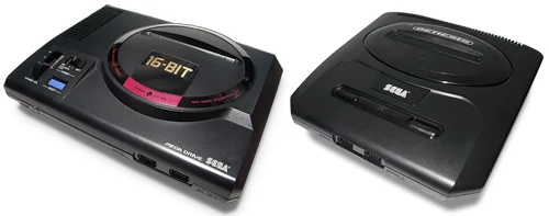 Comparativa entre la Sega Megadrive 1 VS  Megadrive 2