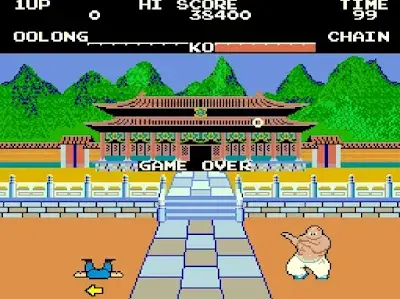 yie ar kunf-fu pantalla conversión para la megadrive