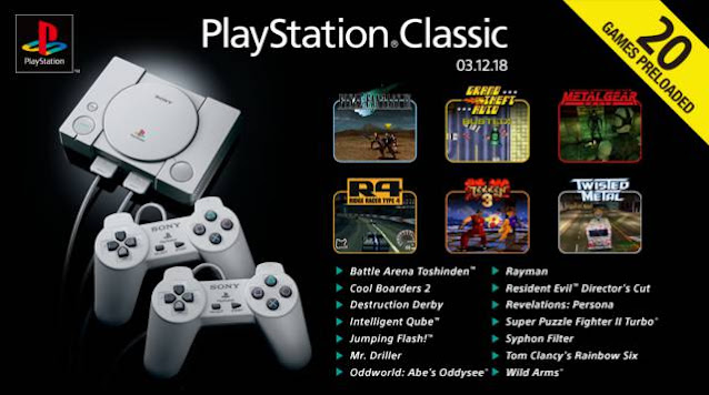 juegos incluidos sony playstation classic mini