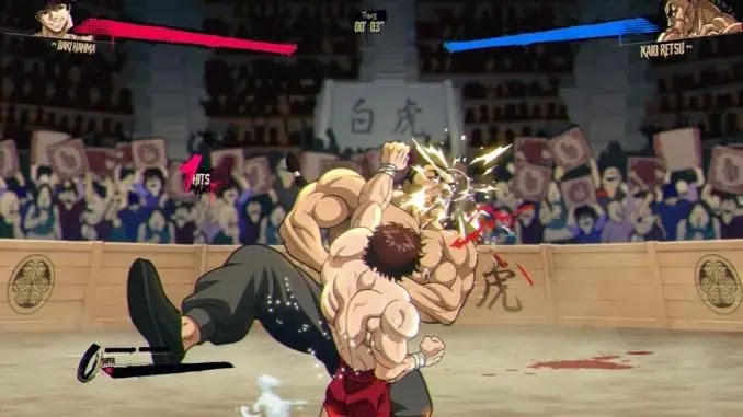 captura imagen baki hanma blood arena nintendo switch y ps5