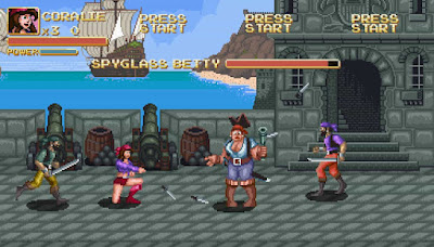 Gameplay de Buccaneers Shipshape, el remake del clásico arcade español beat 'em up de piratas.