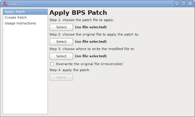 aplicar parches BPS a las ROMS con programa beat bps