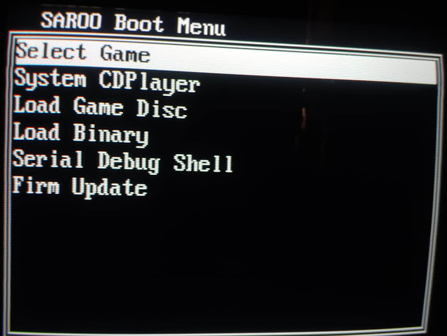 saroo saturn menú de opciones y configuración