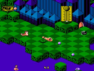 snake rattle nes video