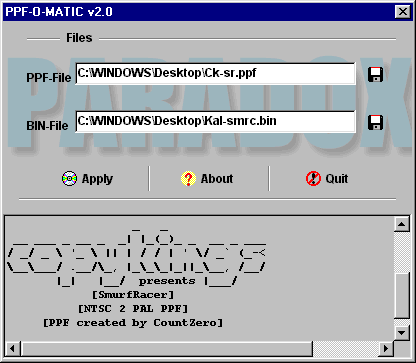 ppf-o-matic 3 programa para aplicar parches PPF a las ISOS juegos PS1