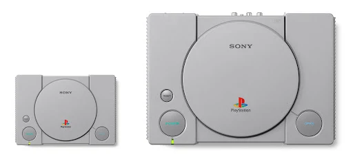 tamaño playstation original y playstation classic