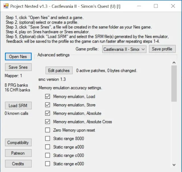 nested emulador nes snes