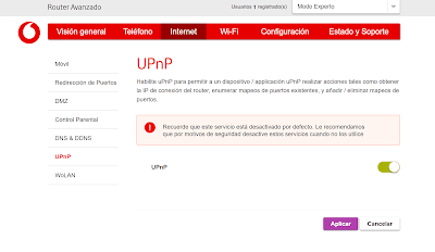 abrir puerto upnp switch nat a